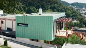 Алюминиевая кровля Система PREFALZ 45 Бронзовый Prefa