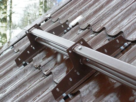 Комплект крепежа для снегозадержателя для кровли из металлочерепицы, профнастила, материалов на основе битума (1 м) Borge оцинкованный